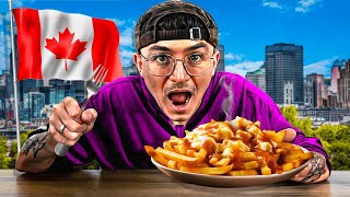 UN FRANÇAIS CUISINE ET GOÛTE LA POUTINE POUR LA PREMIÈRE FOIS [upl. by Grega353]