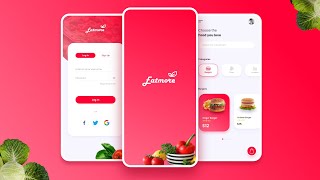 Food App Design  UXUI  Wireframe Prototype Export [upl. by Naujaj11]