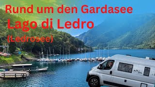 Stellplatz  Campingplatz Pieve Ledrosee  Lago di Ledro Gardasee Rundreise Wohnmobil [upl. by Macey]