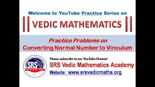 Converting Normal Number to Vinculum [upl. by Key412]