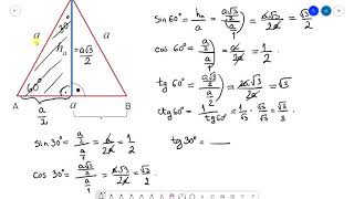 Trigonometrijske funkcije uglova 30 45 i 60 [upl. by Idnerb227]