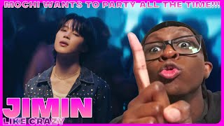 지민 Jimin Like Crazy Official MV REACTION  ME ON A NIGHT OUWT😫😫😫💀 [upl. by Leonora]