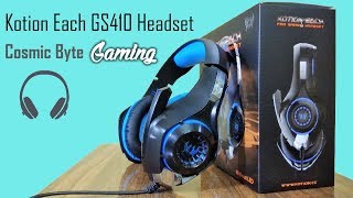 Kotion Each GS410 Headphone with Mic Review  Cosmic Byte Best Budget Headset [upl. by Yantruoc]