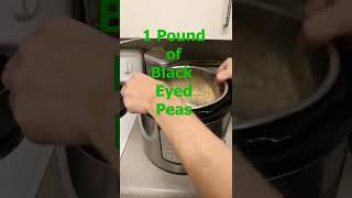 Black eyed peas no soaking Instant Pot pressure cooker [upl. by Hannover]