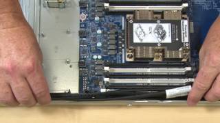 Lenovo Thinksystem SR630 installing a front IO assembly [upl. by Aelak805]