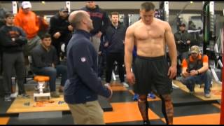 2016 PrincetonTigers Pro Day Workout Tight End Seth DeValve [upl. by Bobker]