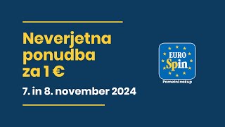 Eurospinova neverjetna ponudba za 1 EUR 7 – 8112024 [upl. by Ajit418]