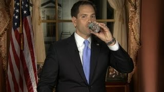 Marco Rubio Pauses Speech for Water Break [upl. by Quintin]