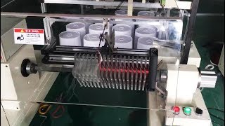 automatic coil winding machine motor stator coil winding process video [upl. by Snashall]