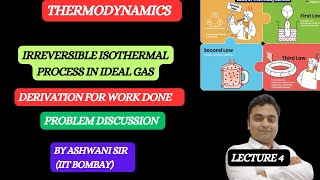 WORK DONE IN IRRVERSIBLE ISOTHERMAL EXPANSION OF IDEAL GAS  THERMODYNAMICS CLASS 11 CHEMISTRY [upl. by Acissey469]