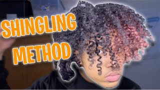 DEFINING MY CURLS SHINGLING METHOD [upl. by Pomona954]