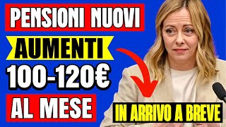 PENSIONI NOVITÃ€ ğŸ‘‰ NUOVO AUMENTO da 100120â‚¬ AL MESE NUOVA RIFORMA ALIQUOTE ğŸ“ˆğŸ’° [upl. by Thornburg]