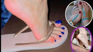 most comfortable Flat Sandals Shoes for ladies footwear [upl. by Spiro]