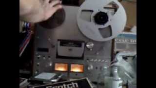 Turntablism Record Scratching with a 7quot Reel to Reel Tape Player [upl. by Fairleigh]