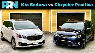 Ultimate Minivan Showdown  2018 Kia Sedona SXL vs 2018 Chrysler Pacifica Limited [upl. by Finlay]