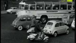 Da Rai storia cento allora il traffico a Roma anno 1961 1 parte [upl. by Harraf135]