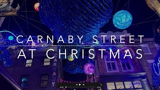 Carnaby street at Christmas  London [upl. by Bridgette]