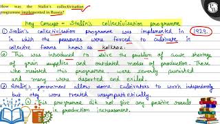 Howas the Stalins collectivisation programme implemented in Russia [upl. by Ayiak]