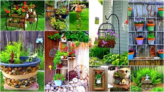 250 DIY Garden Art Ideas for Backyard Cottage Lawn Front Yard Garden Decorations [upl. by Herwick111]