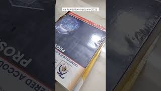 CA Foundation mayJune 2025 books unboxing 🥰📚 cafoundationbooksshortsexploremoreytshortsvideo [upl. by Jarlathus871]