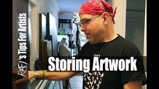 Storing Artwork  Tips For Artists [upl. by Rennerb]