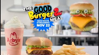 Arbys Commercial 2023 Good Burger 2 Meal Good Shake and Good Fries Ad Review [upl. by Bunns]