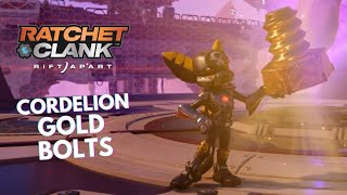 RATCHET amp CLANK RIFT APART  ALL Cordelion Gold Bolts Locations [upl. by Garbers]