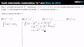 Derivada de uma Função num Ponto  Mat 12º Ano [upl. by Quinta]