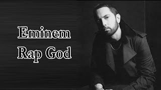 Eminem  Rap God Lyrics [upl. by Eirb]