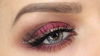 Cranberry And Gold Eye MakeUp Tutorial  Shonagh Scott  ShowMe MakeUp [upl. by Angie]