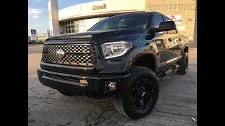 2018 Toyota Tundra CREWMAX PLATINUM 4X4 LIFTEDMODIFIEDReview Brampton ON  Attrell Toyota [upl. by Naes]