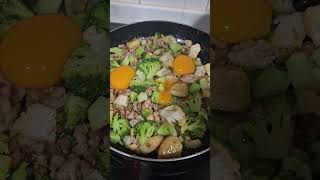 Ground Pork Broccoli and Eggs [upl. by Eseekram509]