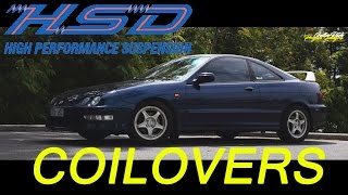 Integra HSD Coilovers  Install and Review [upl. by Adnaw838]