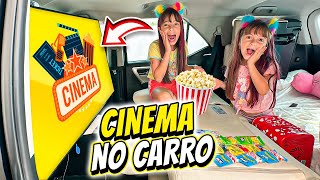 Fizemos um CINEMA no nosso CARRO  Jéssica Godar e Laurinha e Helena e Gabriel [upl. by Lugo]