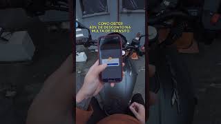 40 DESCONTO na MULTA de TRÂNSITO dominar400 moto motoboy honda multa detran fz25 cb300 [upl. by Drannel]