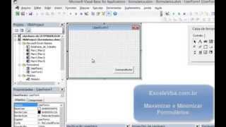 Vba Verificar Formulario Aberto e Maximizar e Minimizar formulários VBA [upl. by Iden]