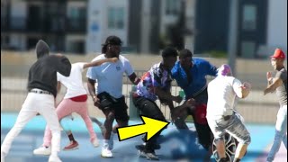 Squaring Up With BOYS In The Hood Prank GONE WRONG DALLAS  TX [upl. by Otho]