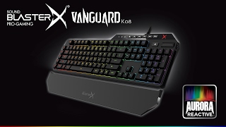 Sound BlasterX Vanguard K08 RGB Mechanical Gaming Keyboard [upl. by Ahsimin]