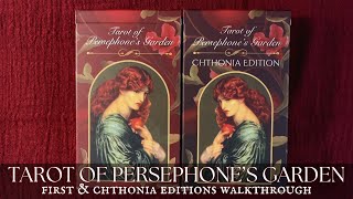 Tarot of Persephones Garden  First Edition amp Chthonia Edition SidebySide Walkthrough [upl. by Niawtna]