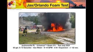 JacksonvilleOrlando joint fluorine free fire foam test SD 480p [upl. by Saxela]