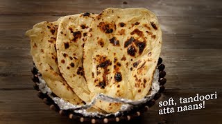 Atta Naan  Tandoori in Tawa  No Yeast  No Oven Recipe  CookingShooking [upl. by Imtiaz]