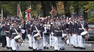 Klompenfest 2024 in GrevenbroichElsen Aufmarsch zur Regimentabnahme [upl. by O'Hara306]