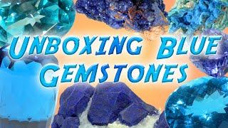 Unboxing Blue Gemstones  Topaz Zircon Tanzanite and more [upl. by Nwahsel]