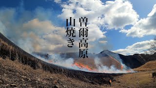 春を呼ぶ曽爾高原の山焼き 奈良県曽爾（そに）村 [upl. by Airretnahs703]