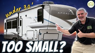 5th Wheel Camper Tour  Under 30 Feet and Perfect for Couples [upl. by Sarena587]