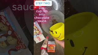 Hot Chocolate GlowUp Easy Cup Decoration Hack shorts [upl. by Ramsey]