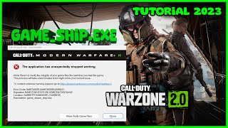 Come risolvere lerrore gameshipexe su COD WARZONE 20  COD MW su WINDOWS 10 E 11  TUTORIAL 2023 [upl. by Erda3]