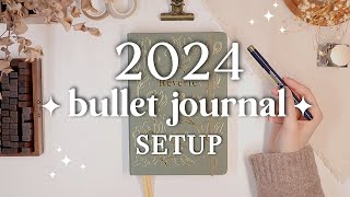 📚 2024 Bullet Journal Yearly Setup [upl. by Notneiuq]