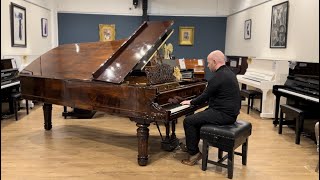 Restored 1876 Steinway amp Sons Concert Grand Piano Walnut  BACK FROM THE WORKSHOP  Sherwood Phoenix [upl. by Rehptosirhc]