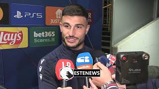 intervista Orsolini Bologna FC vs Shakhtar ⚽🎤📺 [upl. by Harraf]